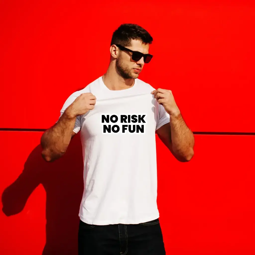 No Risk No Fun Statement Tee