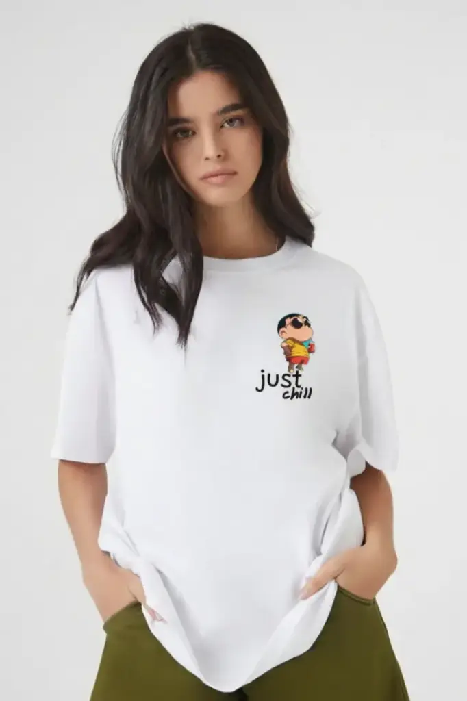 Just Chill Graphic T-Shirt – White