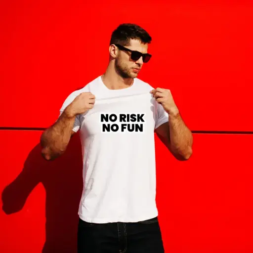 No Risk No Fun Statement Tee