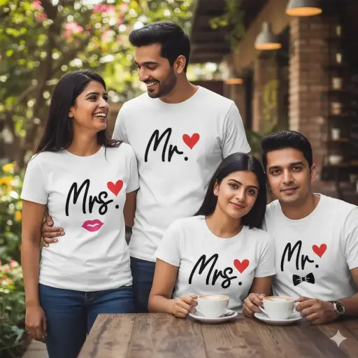 Mr&Mrs couple t shirt